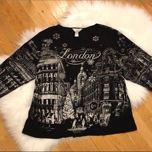 Christopher & Banks Holiday Sweater Womans 1X